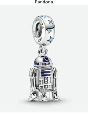 Pandora, s925 Sterling SilverDisney STAR WARS R2-D2 Robot Dangle Charm